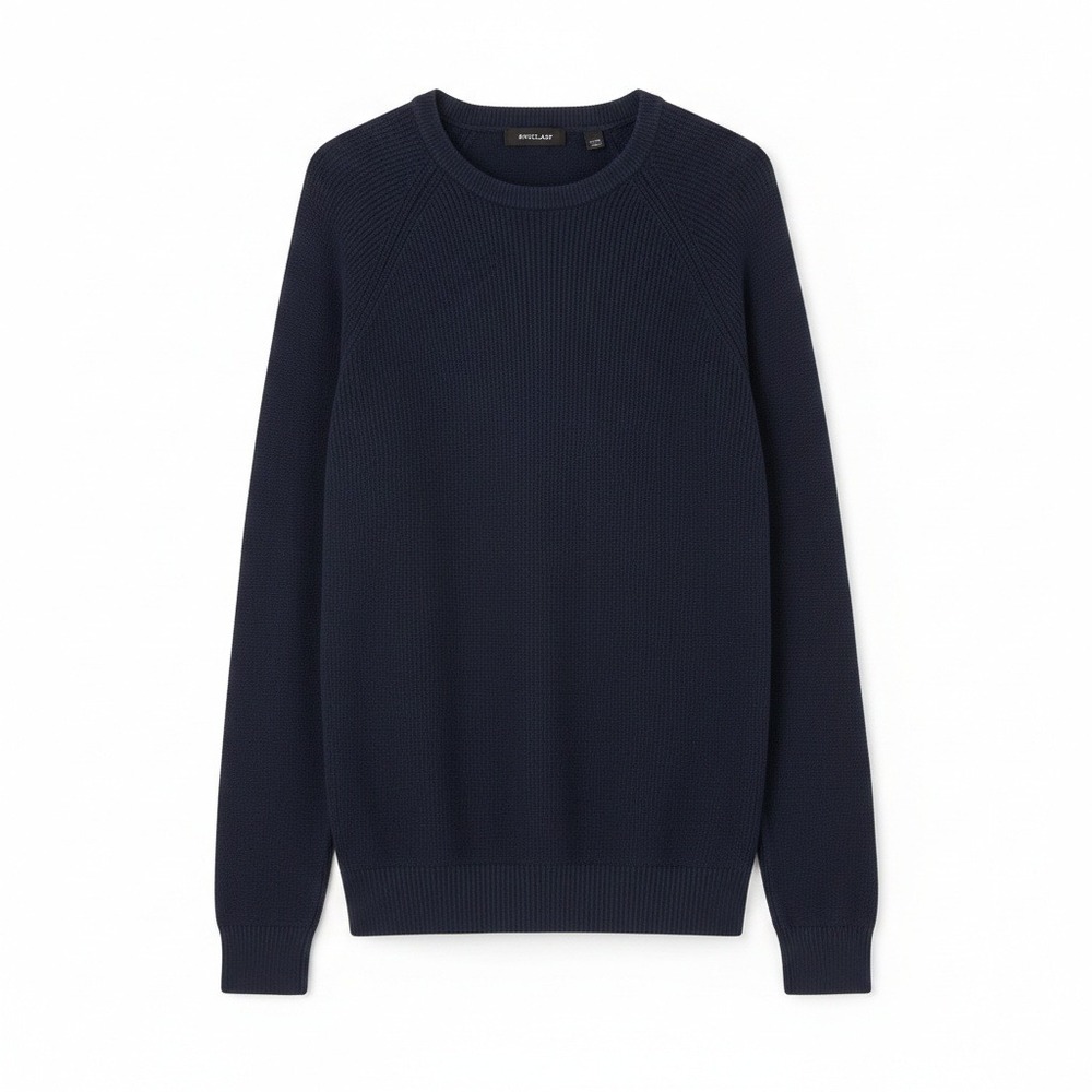 Strellson Sweater Anton-R‎ Mercerized Cotton Blue Small